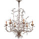 Crystal Bud 6 Light 28 inch Cupertino Chandelier Ceiling Light, Medium
